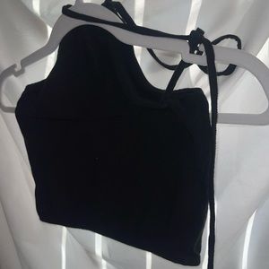 HALTER-OPEN BACK-TIE UP HALTER